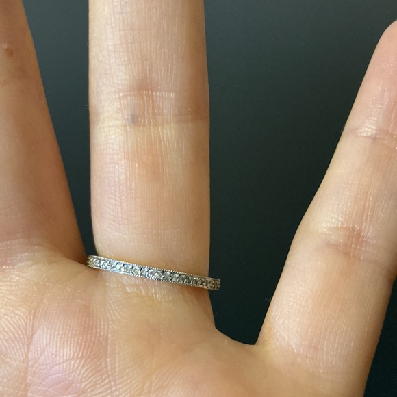 Cathy Waterman Platinum Pave Diamond Green Peridot Flower Ring Size 4.75 - Picture 7 of 13